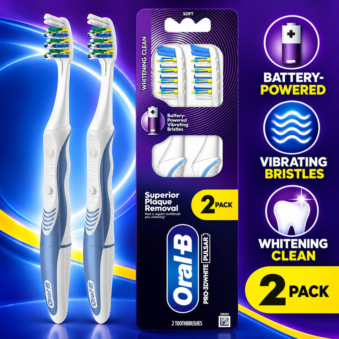 ORAL-B PRO-3DWHITE Pulsar Battery-Powered Toothbrush