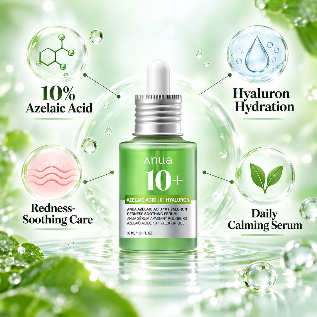 Anua Azelaic Acid 10 Hyaluron Redness Soothing Serum - 30 ml