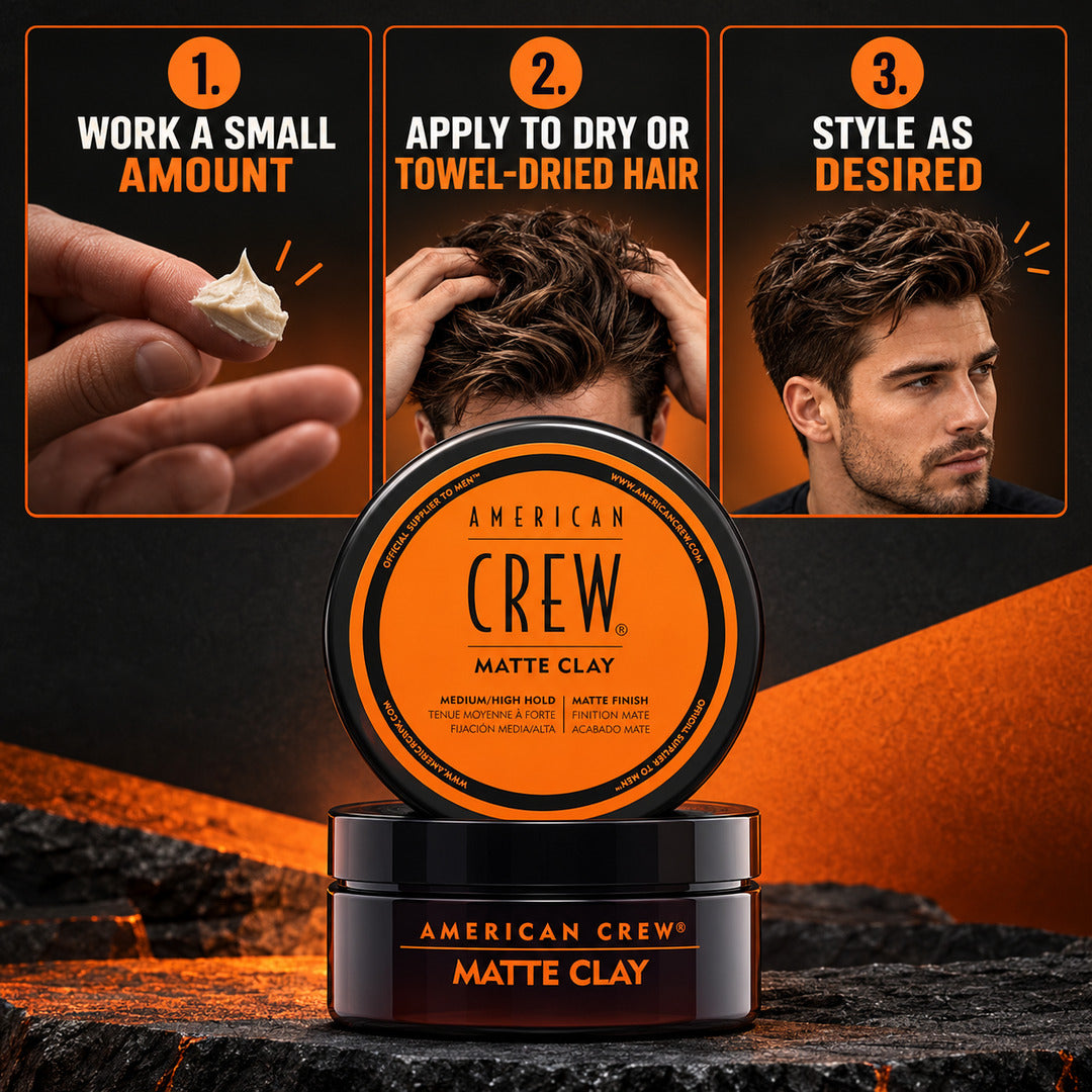 American Crew Texturizing Matte Clay with Medium Hold 85g
