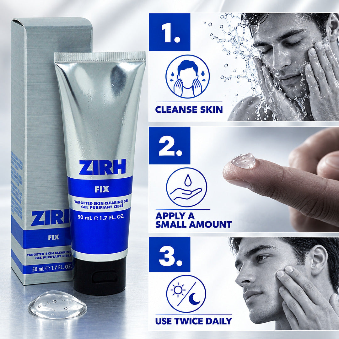 Zirh Fix Targeted Skin Cleansing Gel for Mens 50ml