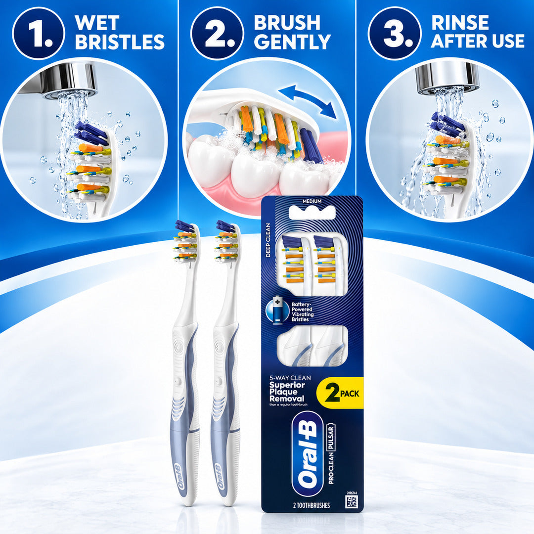 Oral-B Pro-Clean Pulsar Battery-Powered Toothbrush