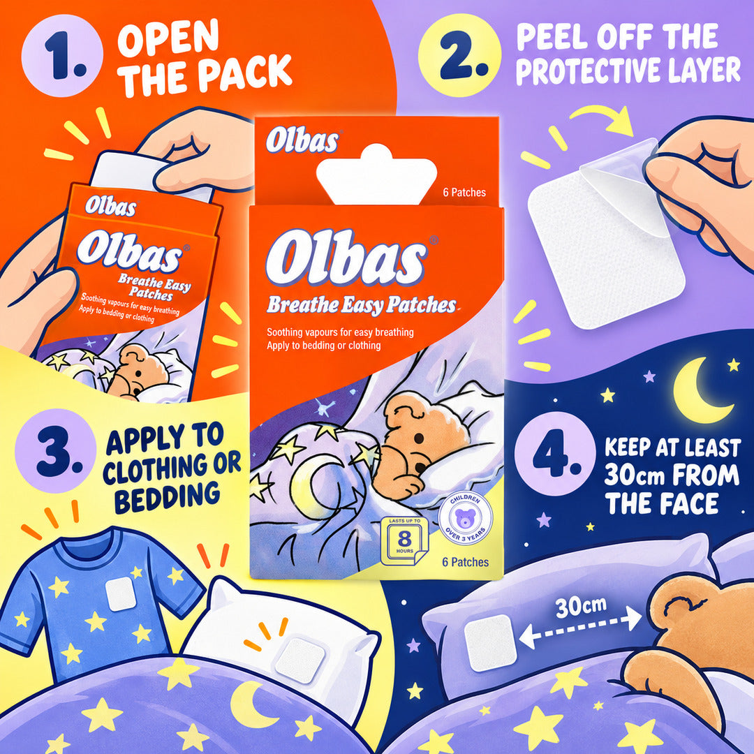 Olbas Breathe Easy Patches 6s
