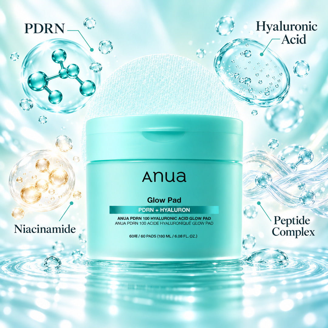 Anua PDRN 100 Hyaluronic Acid Glow Pad 180ml (60 pcs)