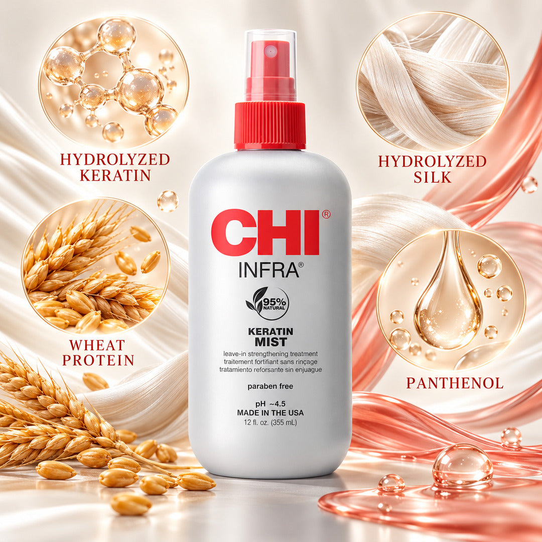 Chi Keratin Mist, Strengthening Hair Spray For Restoring