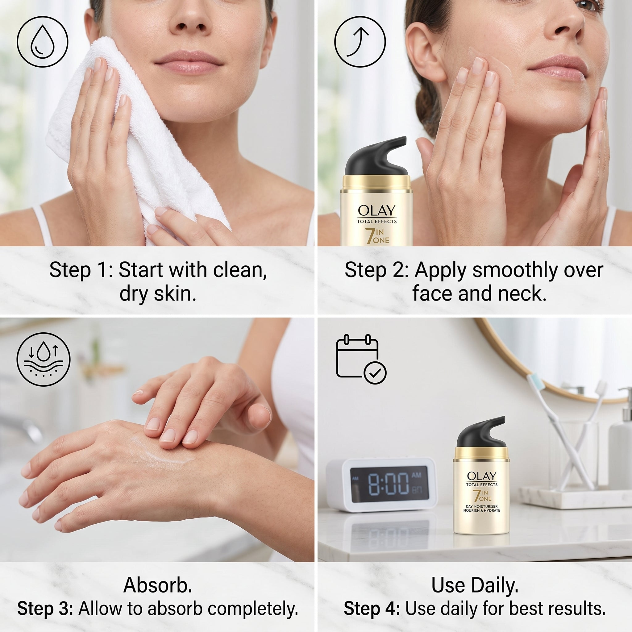 Olay Total Effects Moisturiser Fragrance Free 50ml
