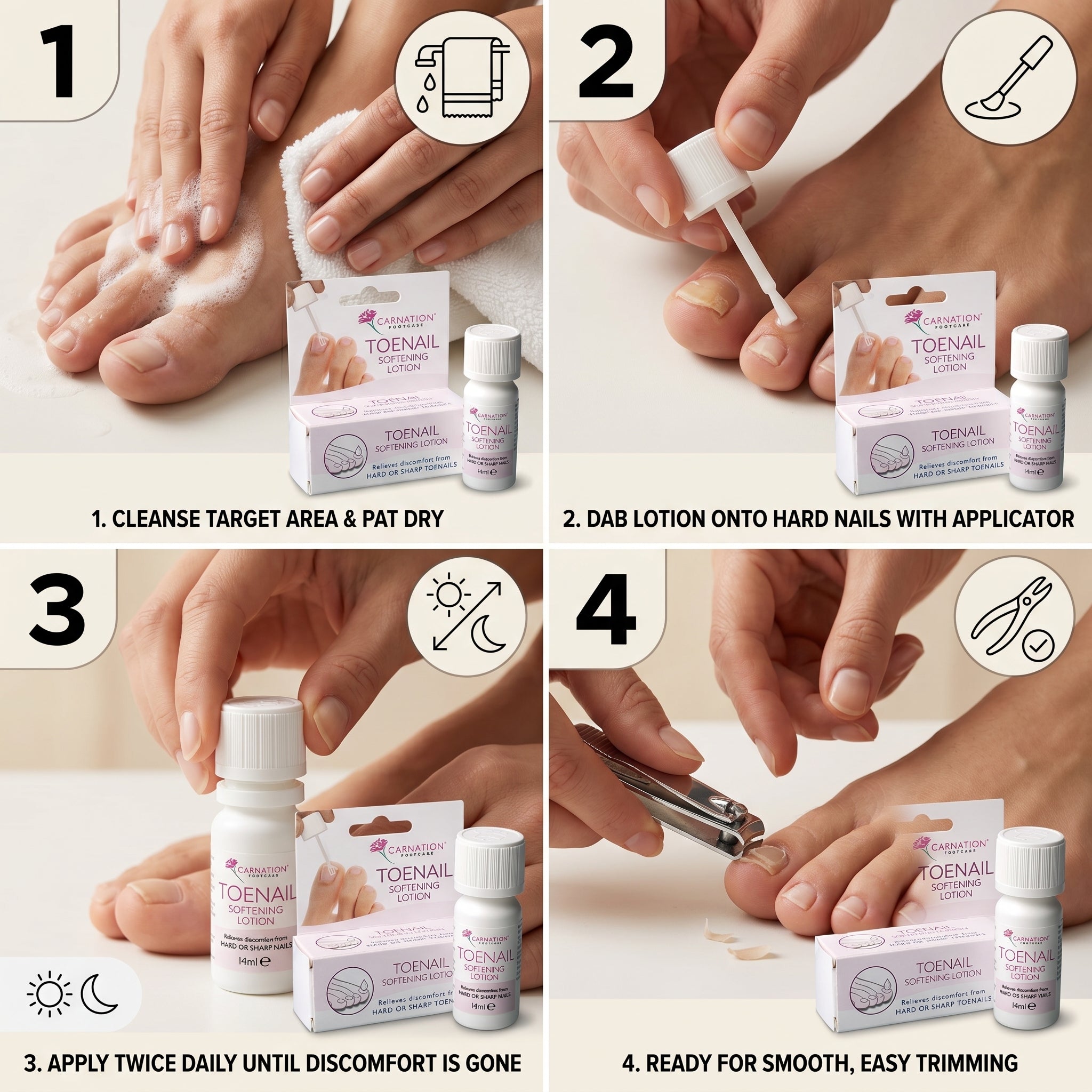 Carnation Toenail Softening Lotion 14ml