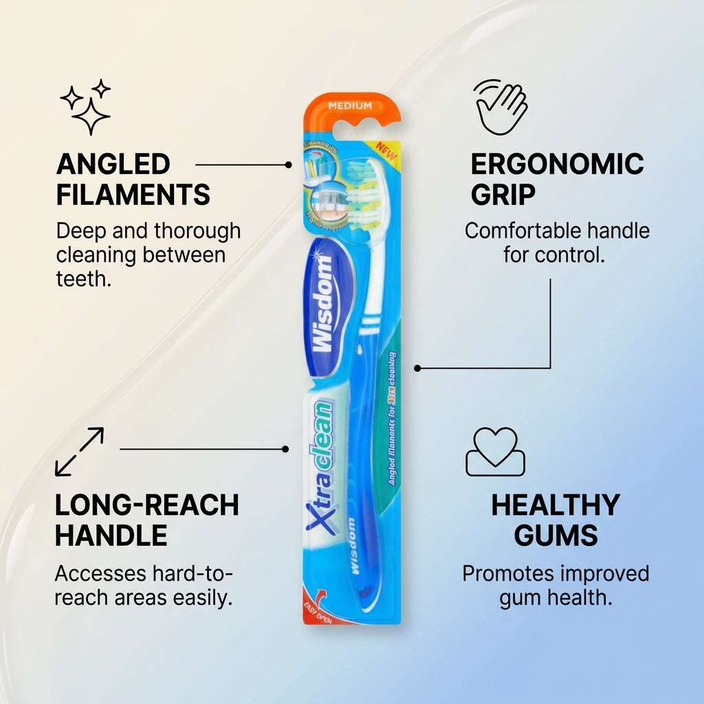 Wisdom Xtra Clean Toothbrush Medium