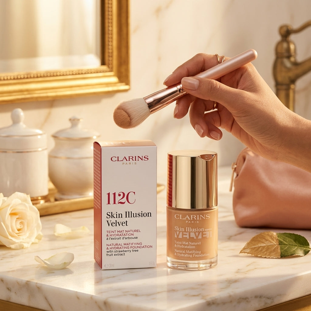 Clarins 112C Skin Illusion Velvet Foundation 30 ml
