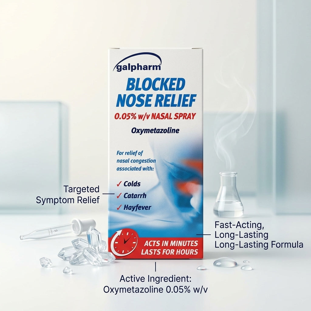 Galpharm Blocked Nose Relief Nasal Spray 15ml