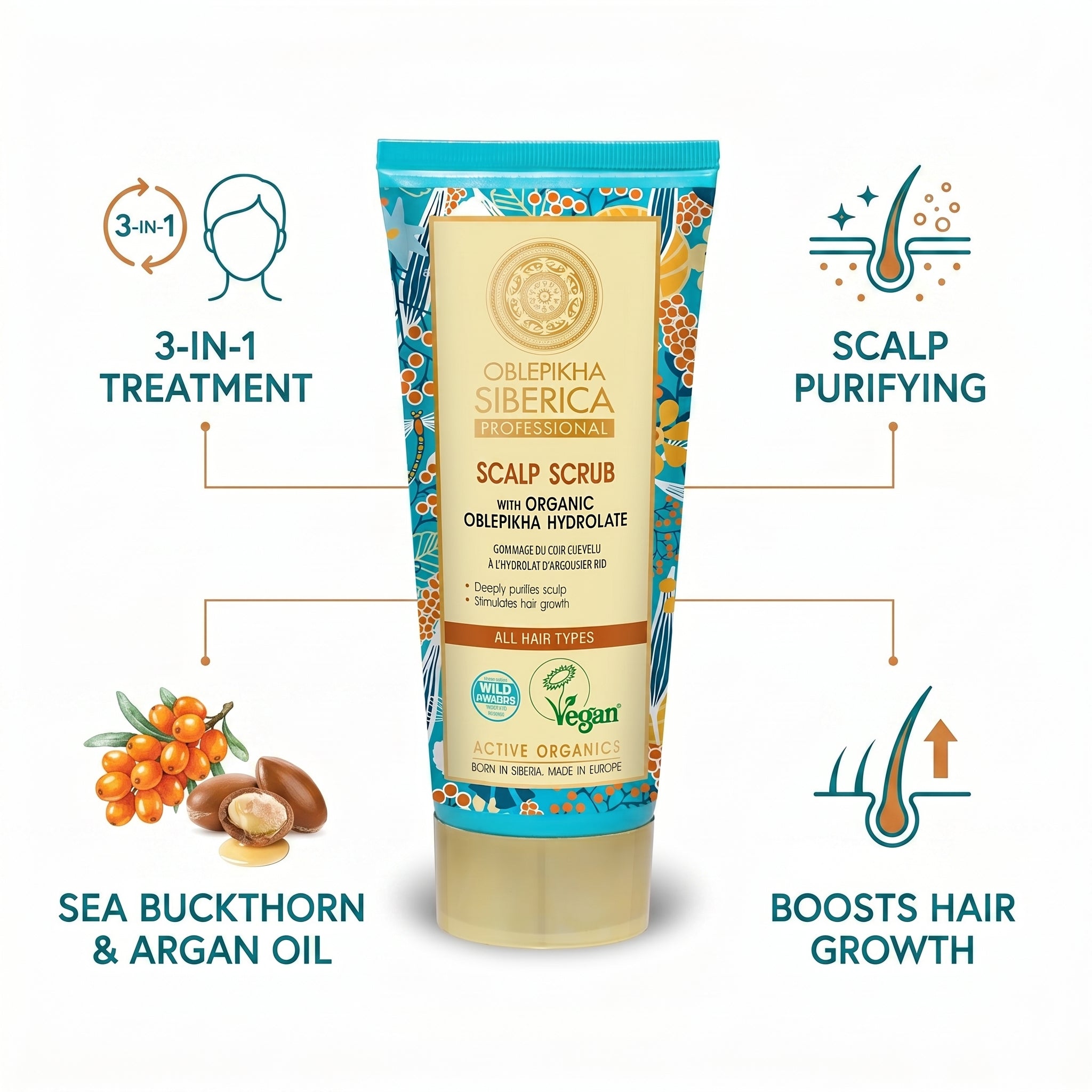 Natura Siberica Oblepikha Scalp Scrub 200ml