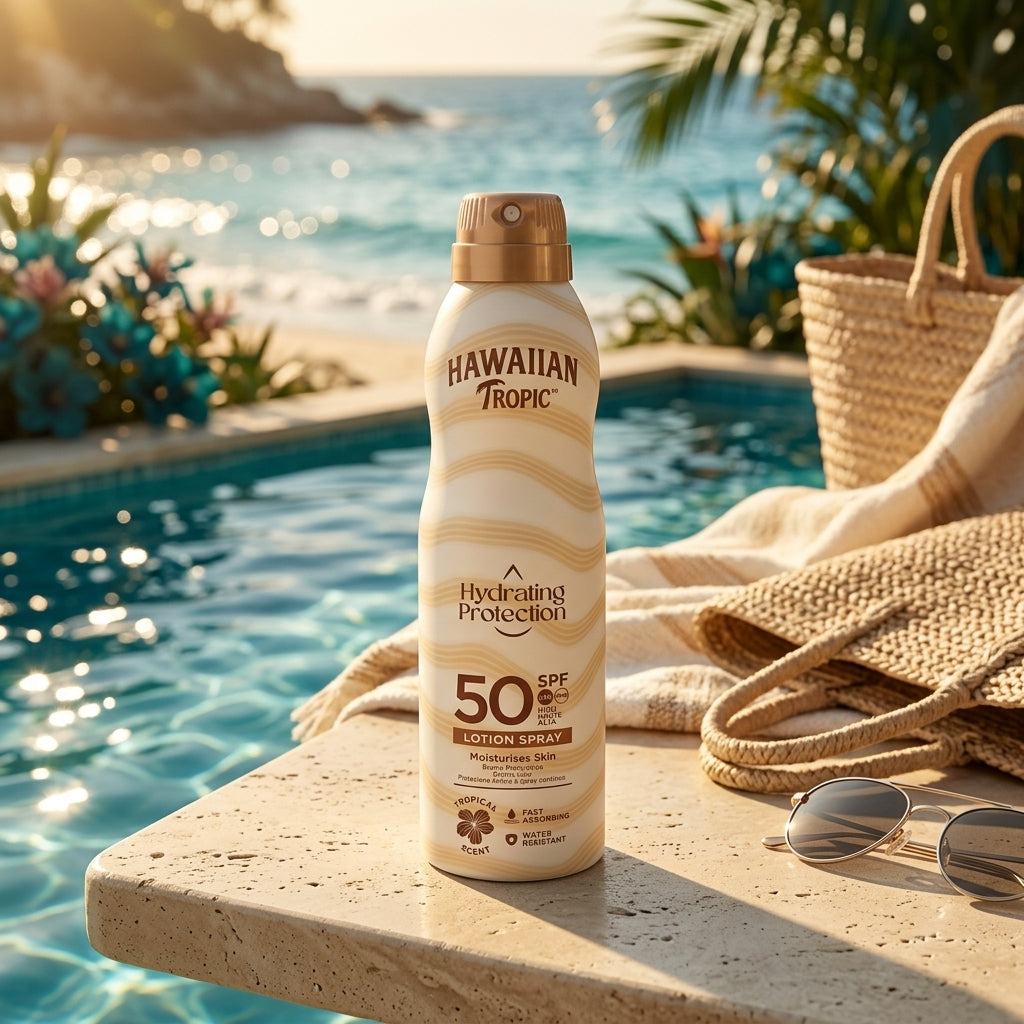 Hawaiian Tropic Hydrating Protection 50SPF Lotion Spray