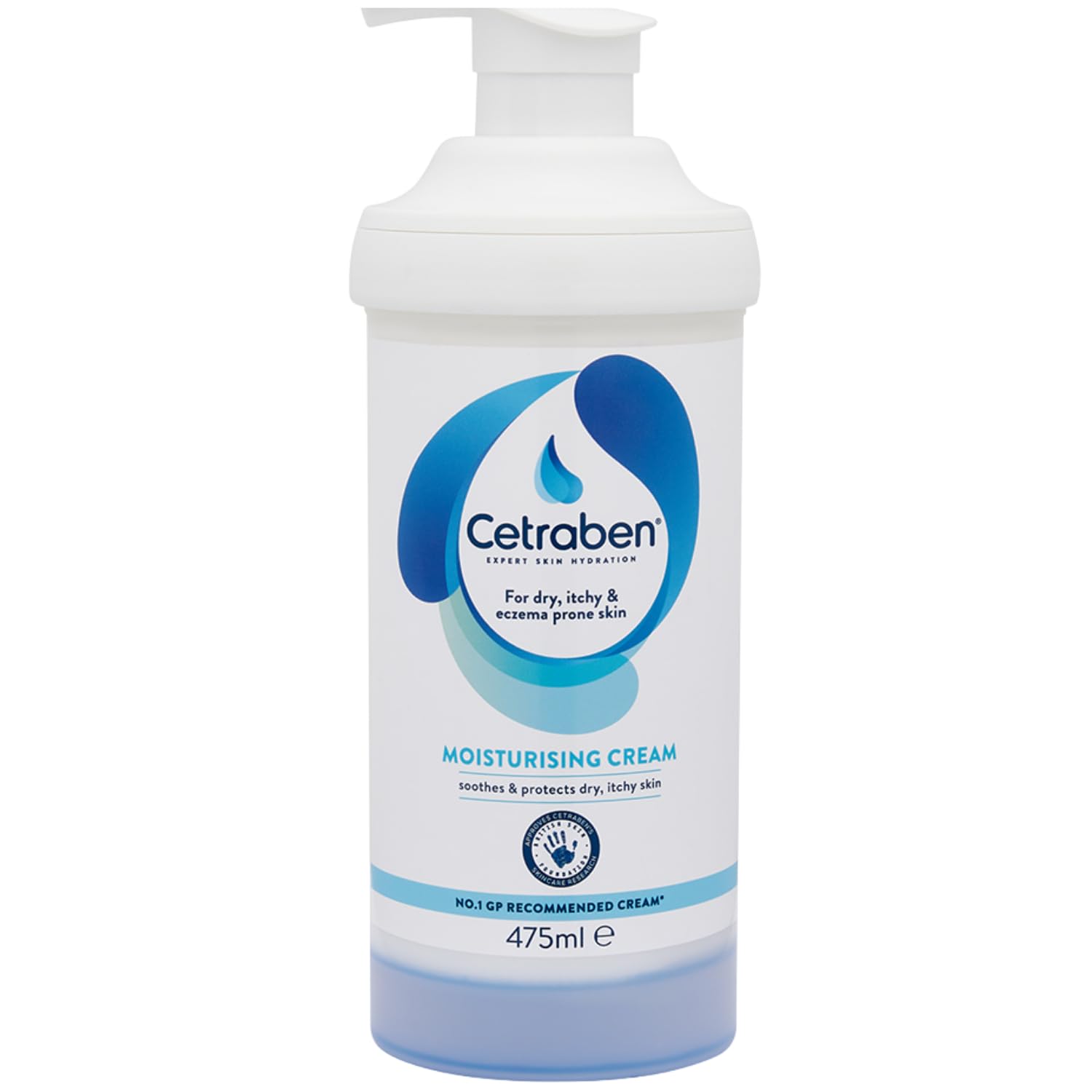 Cetraben Moisturising Cream, For Dry, Itchy, Sensitive & Eczema-Prone Skin, Fragrance Free, 1 x 475ml