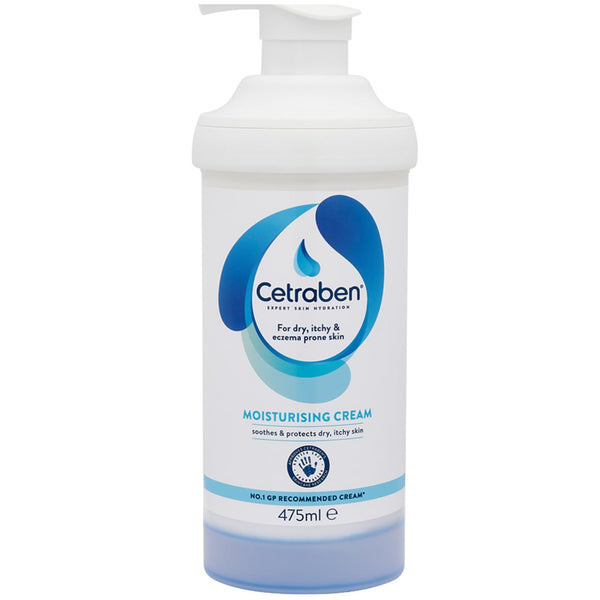 Cetraben Moisturising Cream, For Dry, Itchy, Sensitive & Eczema-Prone Skin, Fragrance Free, 1 x 475ml