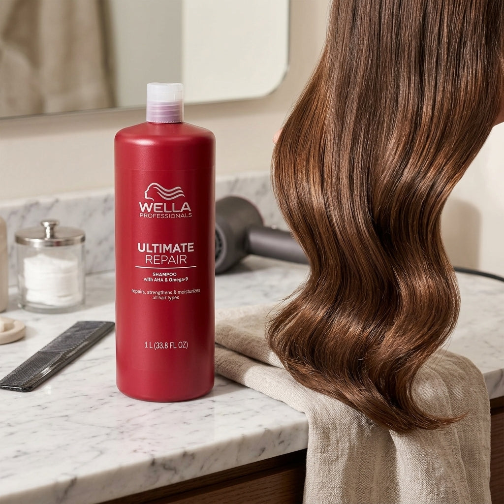 Wella Ultimate Repair Shampoo with AHA & Omega-9 1000ml