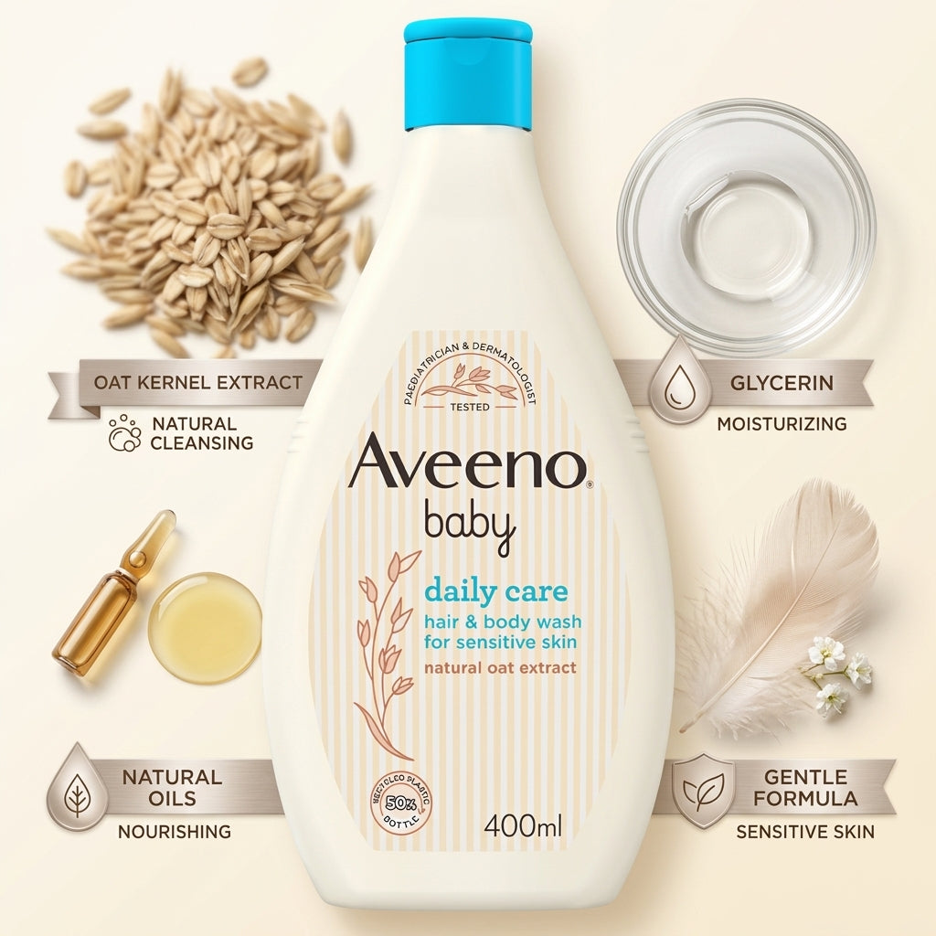 Aveeno Baby Daily Care Hair & Body Wash 400ml