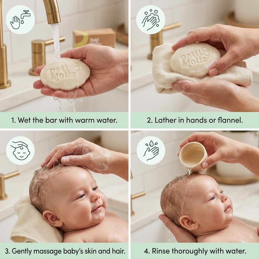Petit & Jolie Baby Shampoo & Body Bar 65g