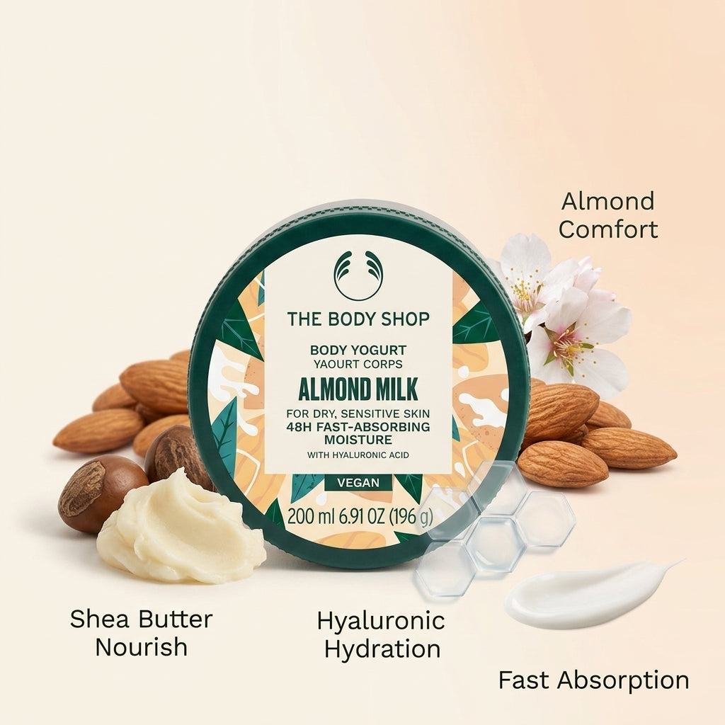 The Body Shop Body Yogurt Almond Milk 200ml