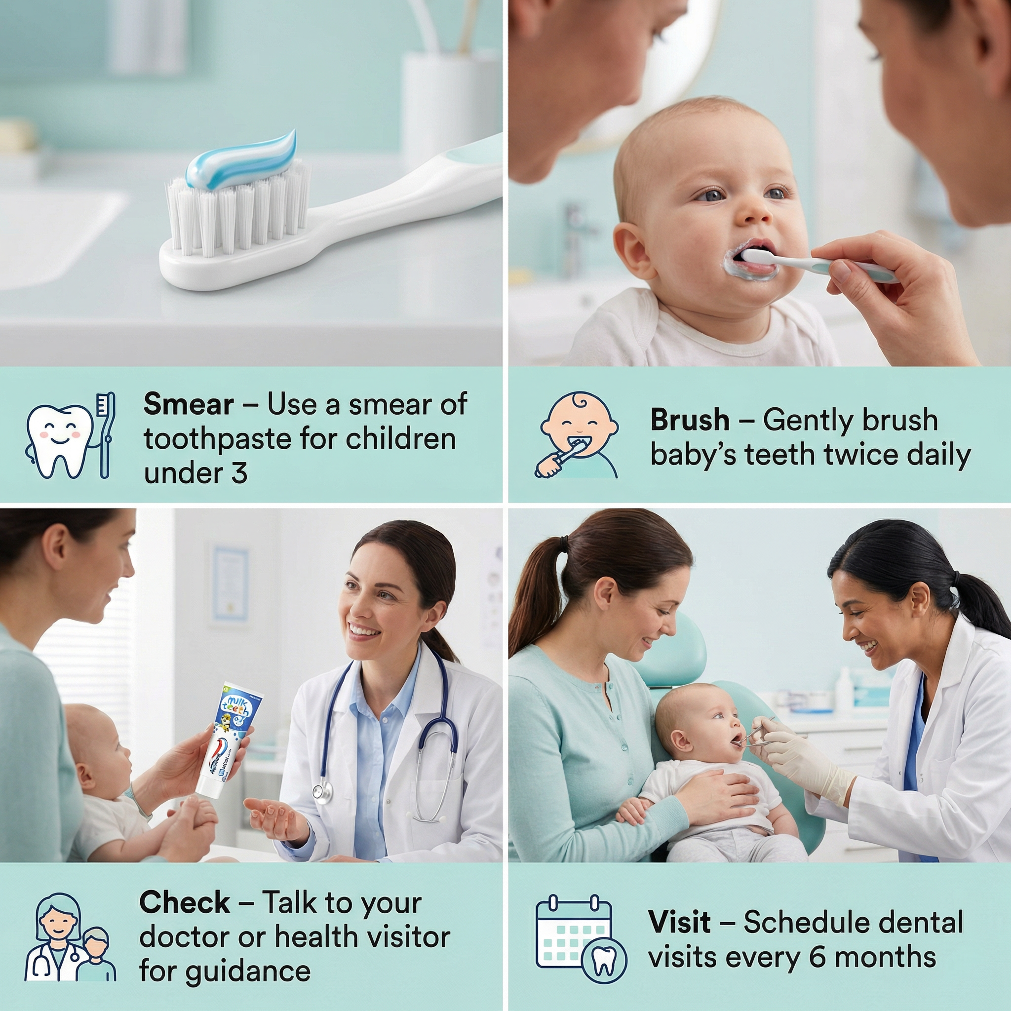 Aquafresh Kids Toothpaste 50ml Milk Teeth 0-2 Years