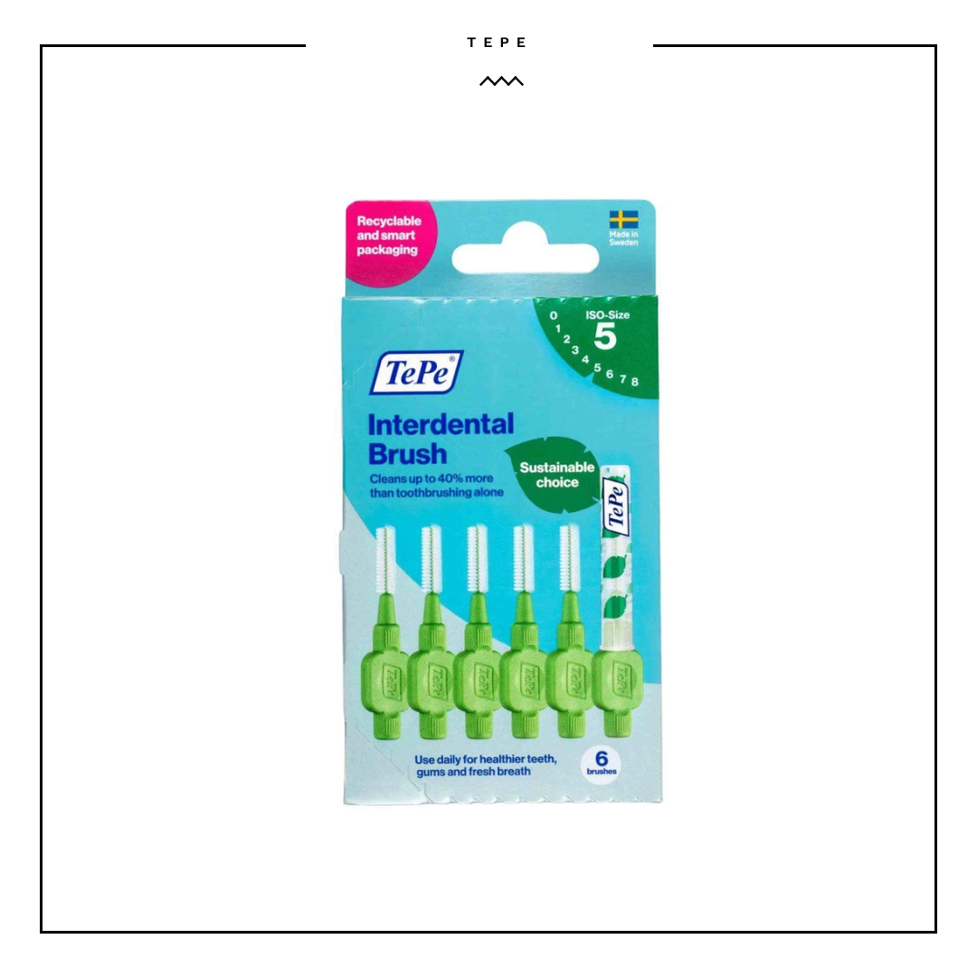 TePe Interdental Brush Original Green 5 Size ISO 0.8mm