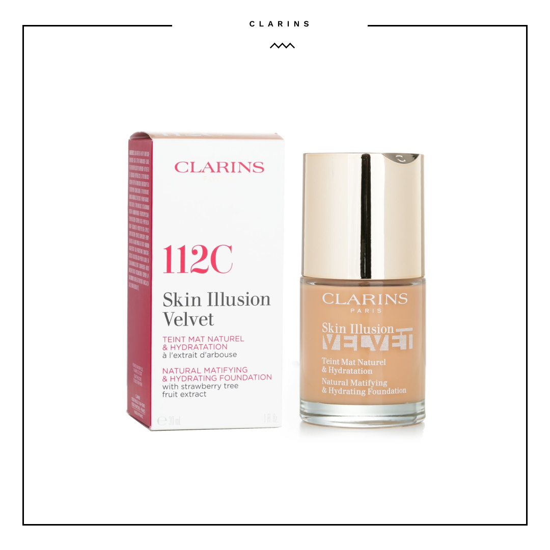 Clarins 112C Skin Illusion Velvet Foundation 30 ml