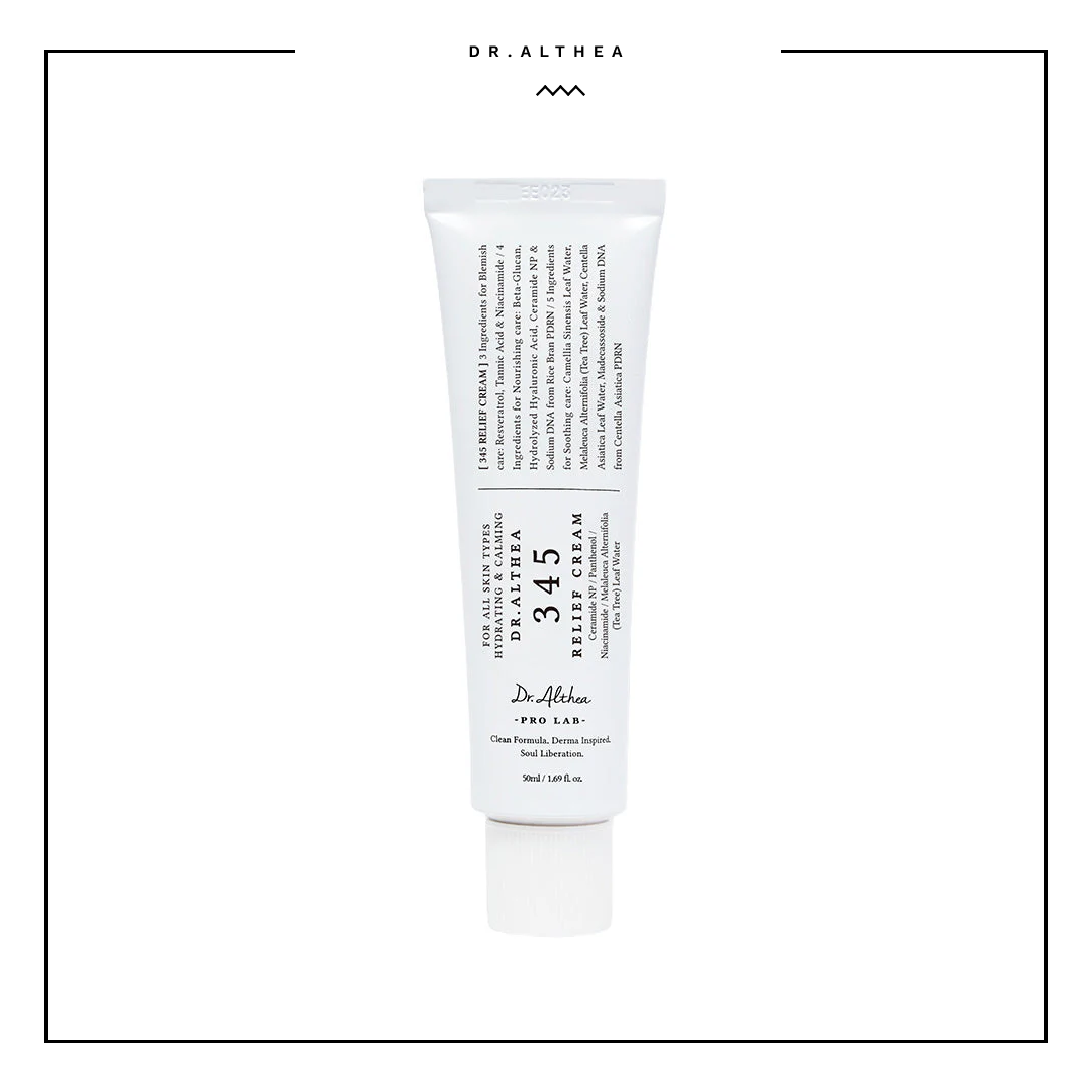 Dr.Althea 345 Relief Cream, Korean Skincare, 50ml