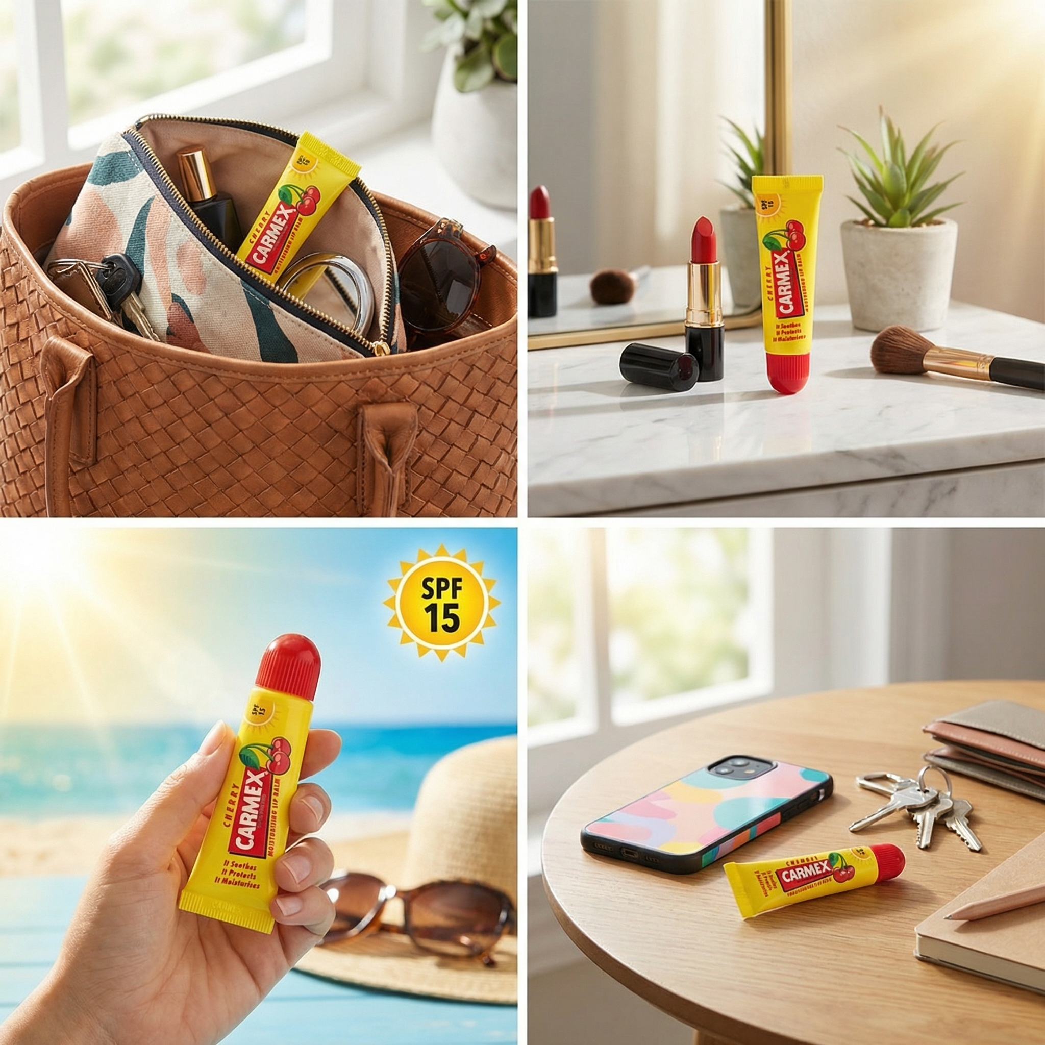 Carmex Cherry Lip Balm Tube SPF 15 10g