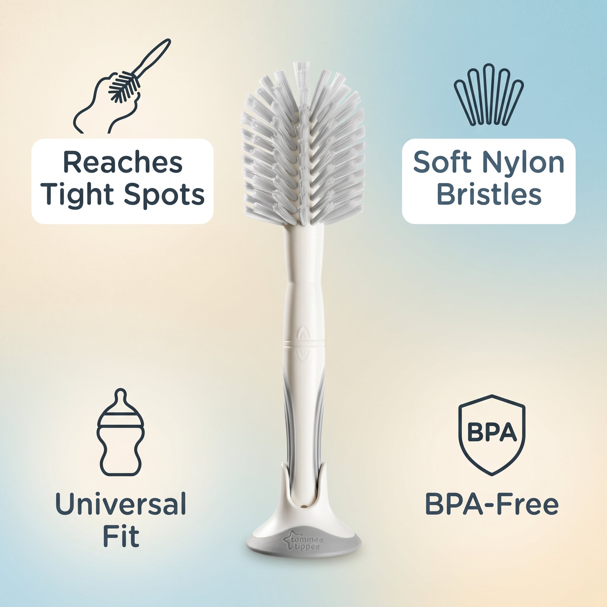 Tommee Tippee 2in1 Clean Bottle & Teat Brush
