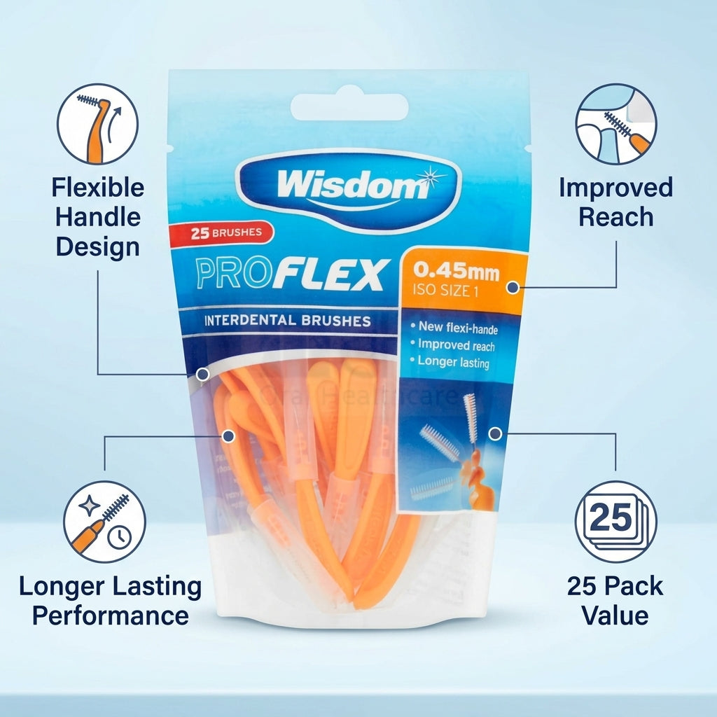 Wisdom Proflex Interdental Brushes 25 pack