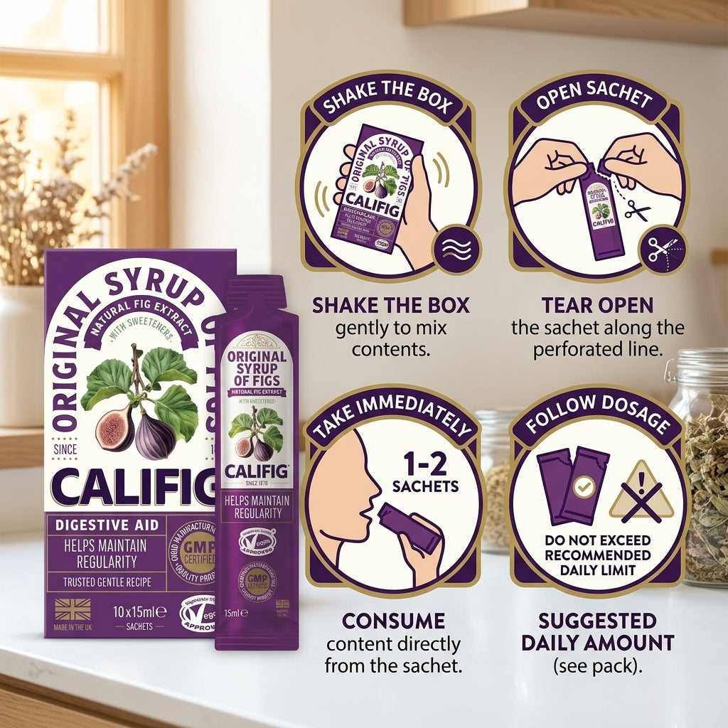 Califig Original Syrup Of Figs Digestive Aid 10x15ml Sachets