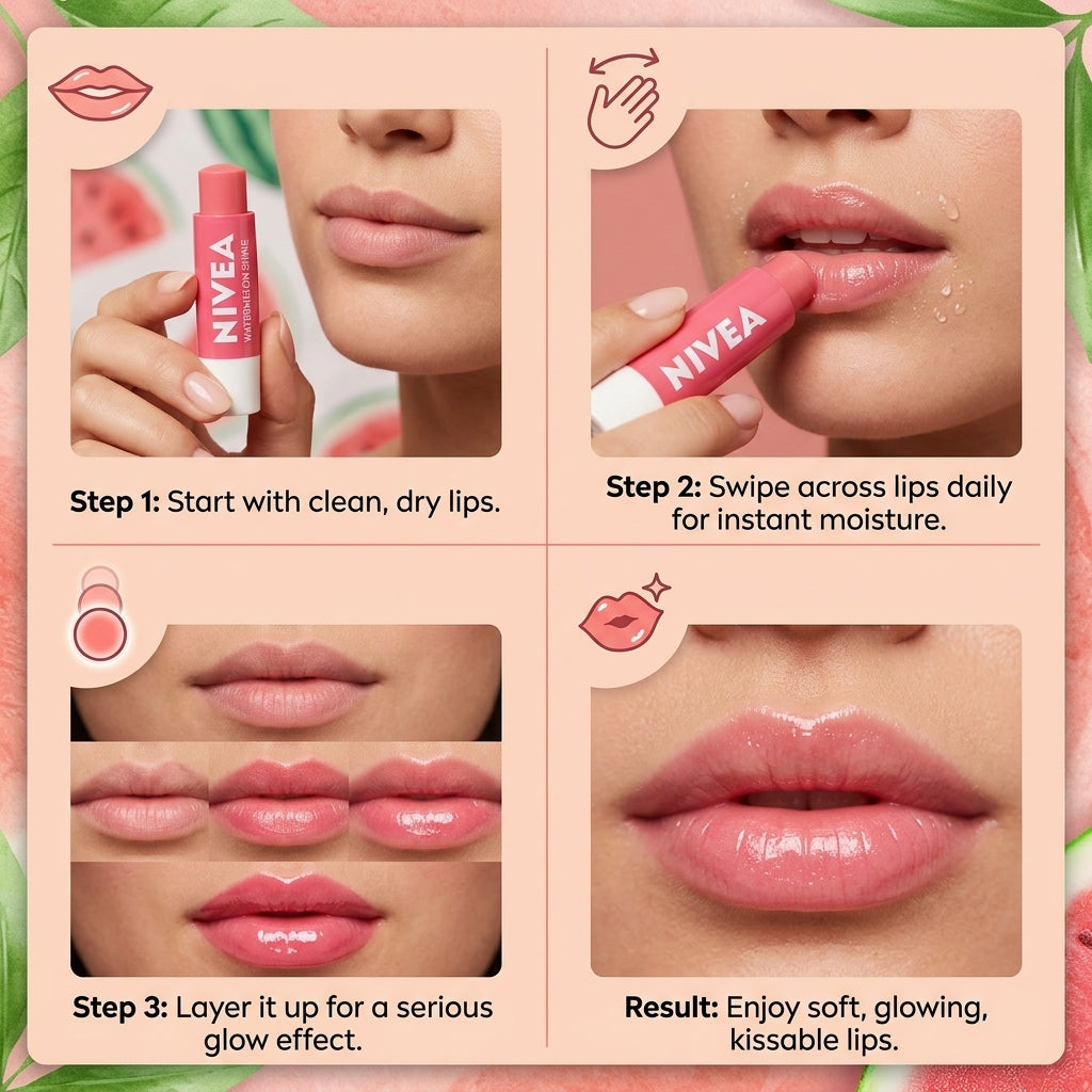 Nivea Watermelom Shine Lip Balm