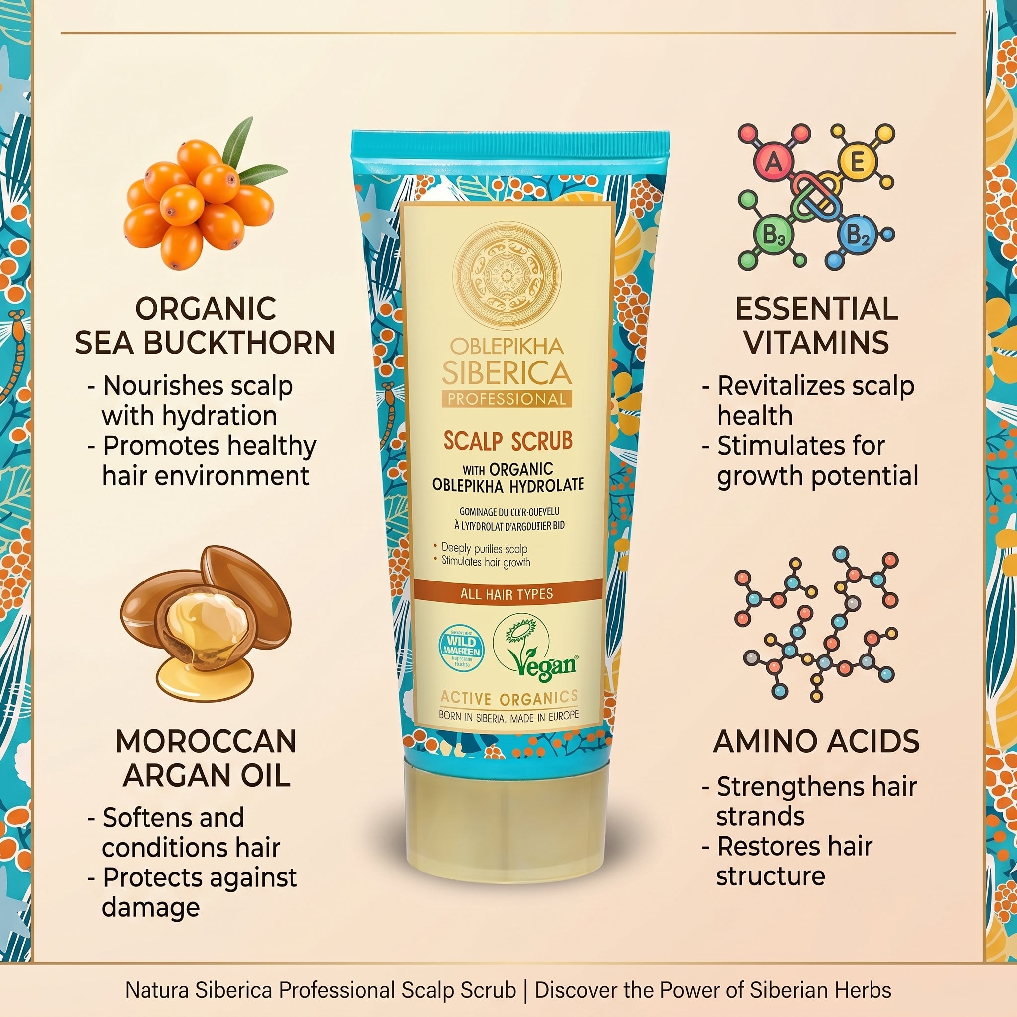 Natura Siberica Oblepikha Scalp Scrub 200ml