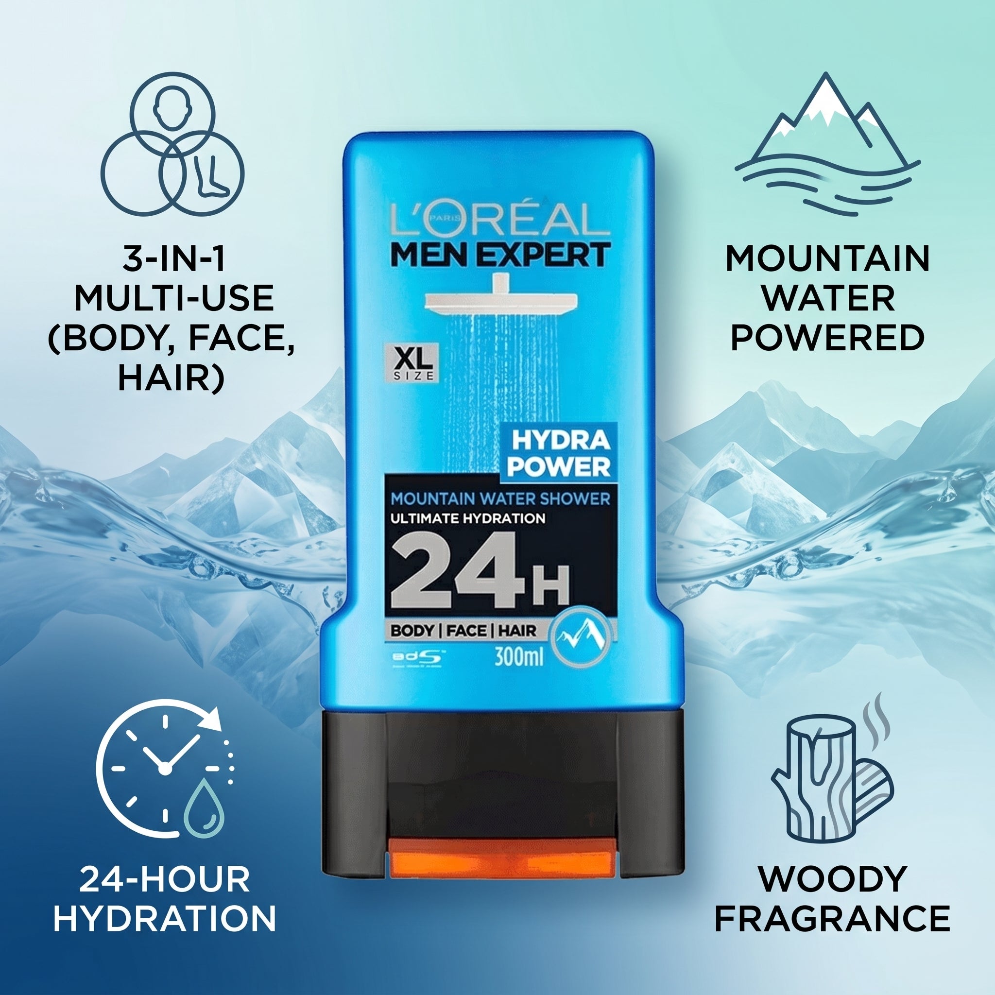 L'Oreal Paris Men Expert Hydra Power Shower Gel 300ml