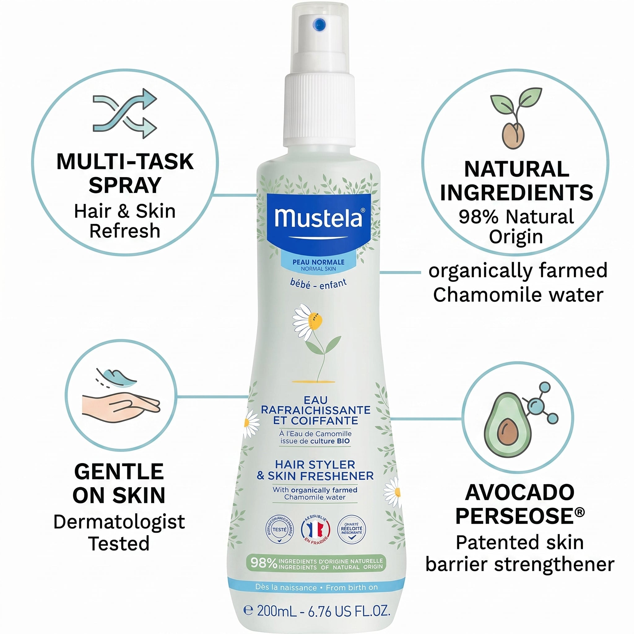 Mustela Hair Styler & Skin Freshener 200ml