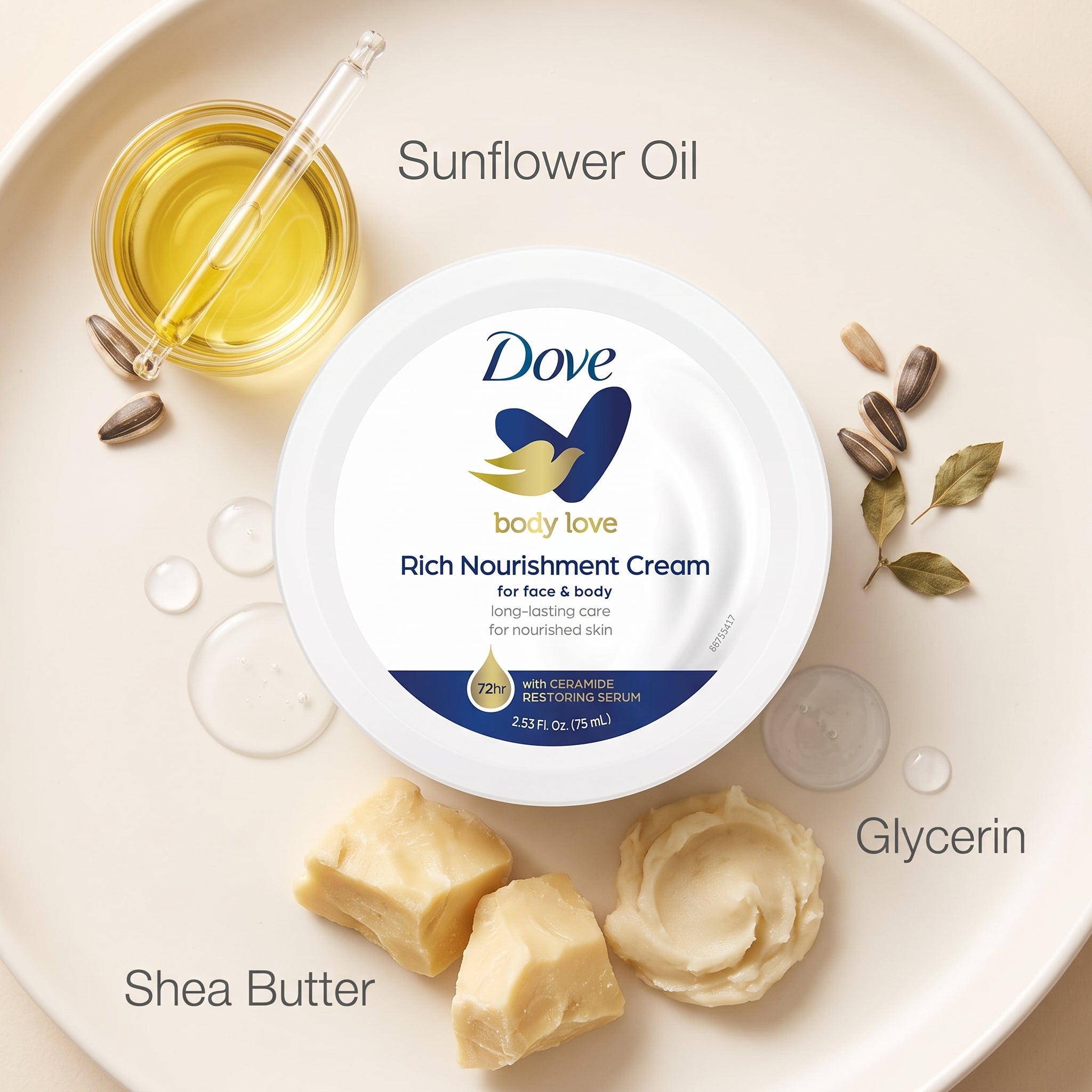 Dove - Intensive Nourishing Care Cream - 75 Ml
