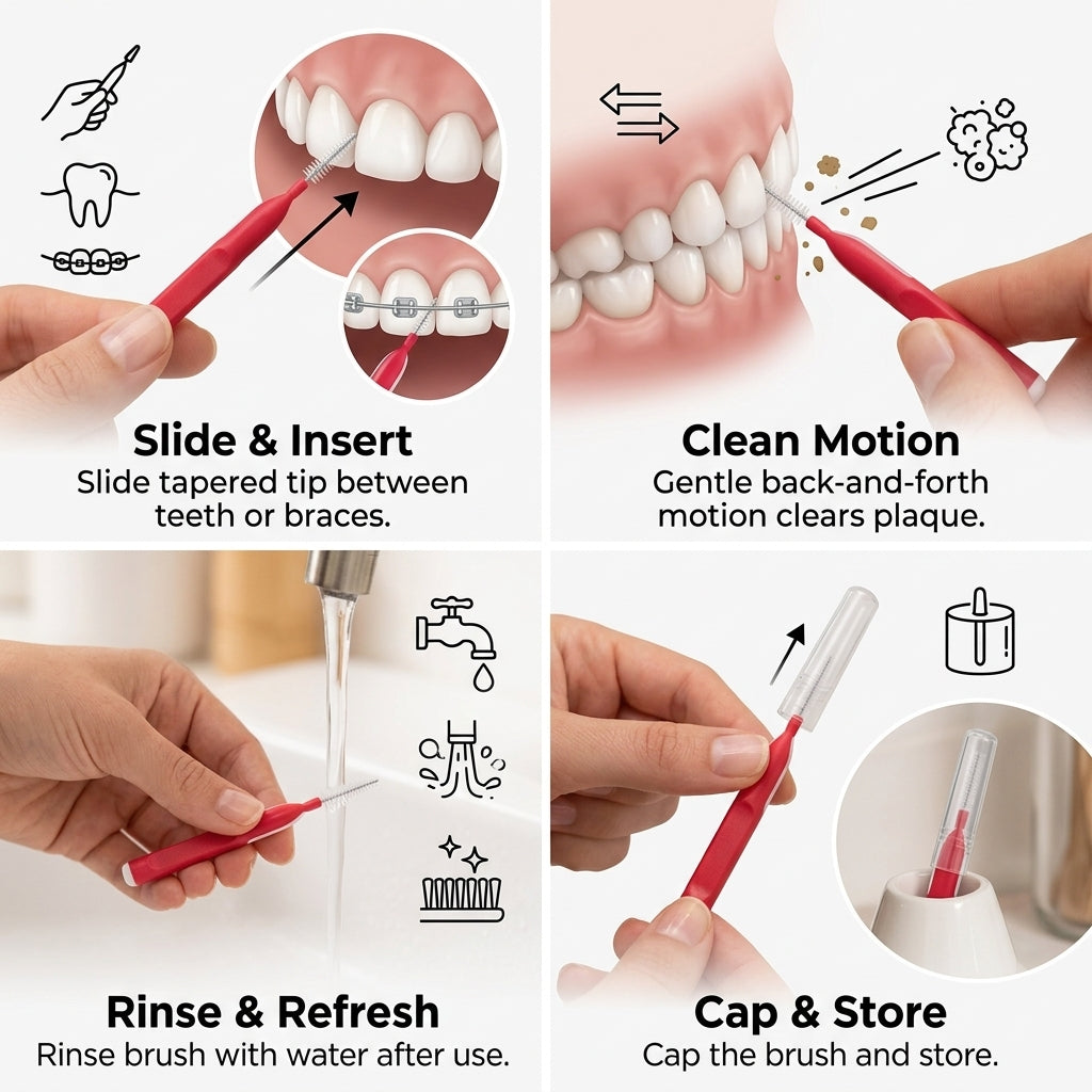 Dentek Interdental Brushes 0.5mm ISO 2