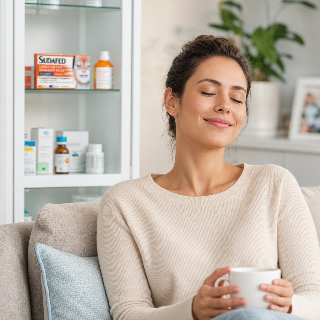 Sudafed Congestion & Headache Relief Day & Night Capsules 16caps