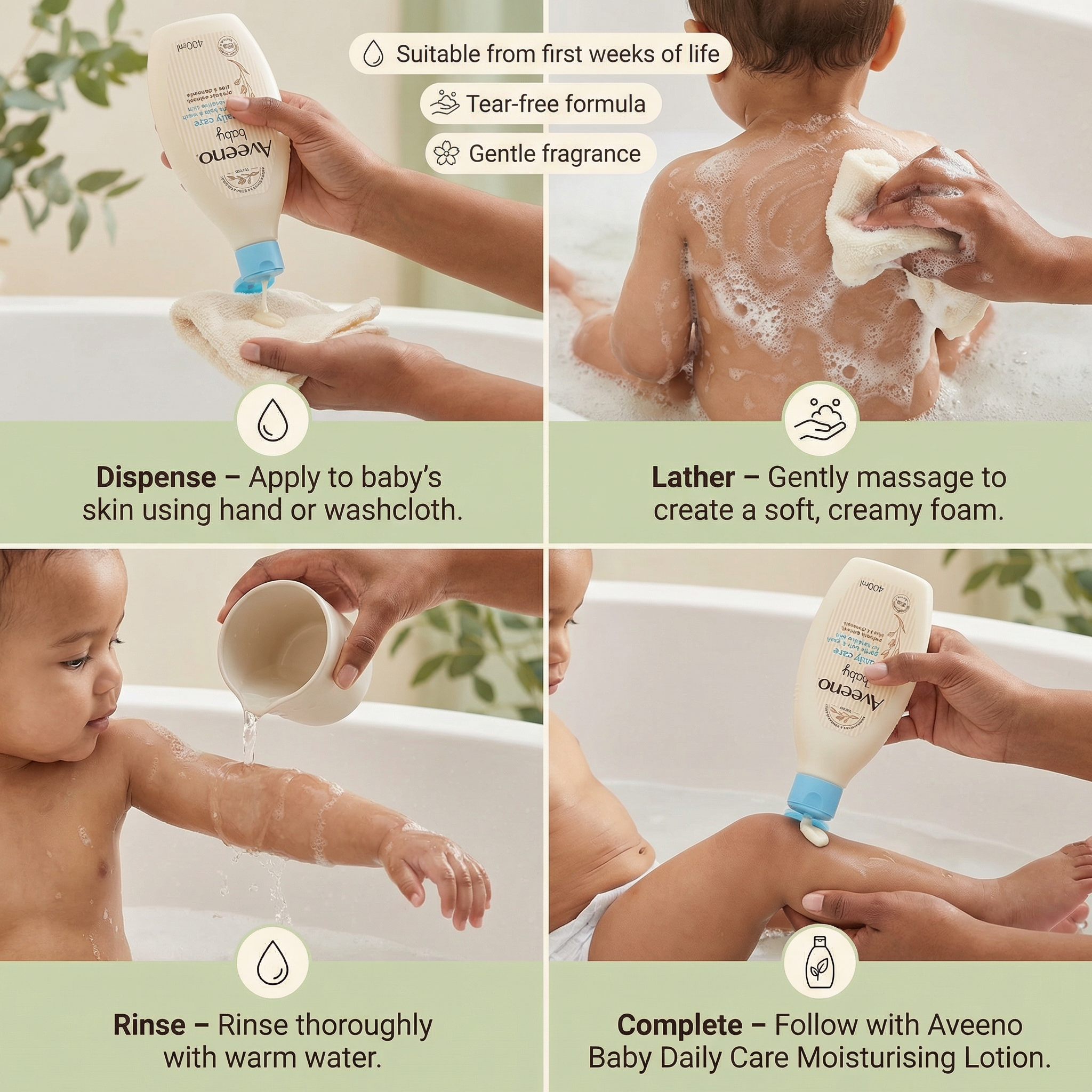 Aveeno Baby Daily Care Gentle Body Wash 400ml