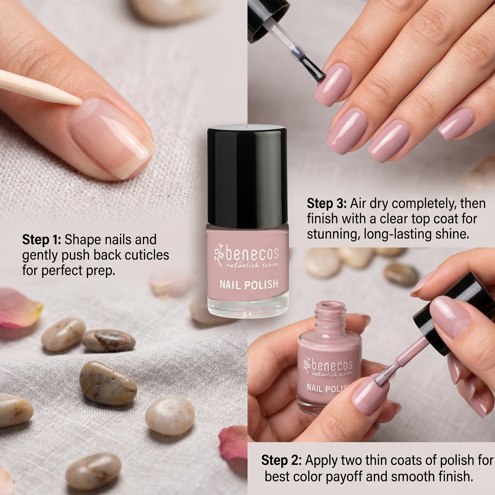 Benecos Sharp Rosé Happy Nails Polish 5ml