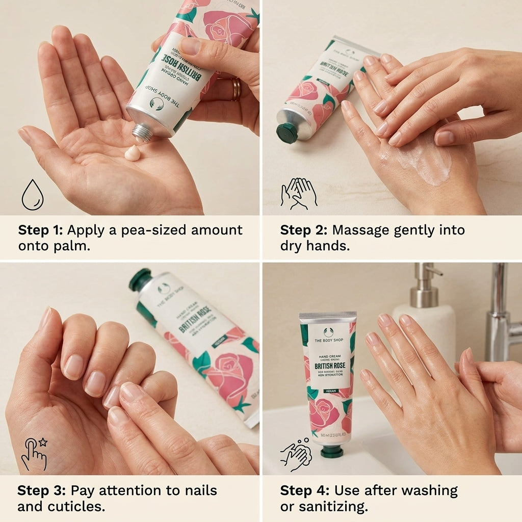 The Body Shop British Rose Hand Cream 100ml