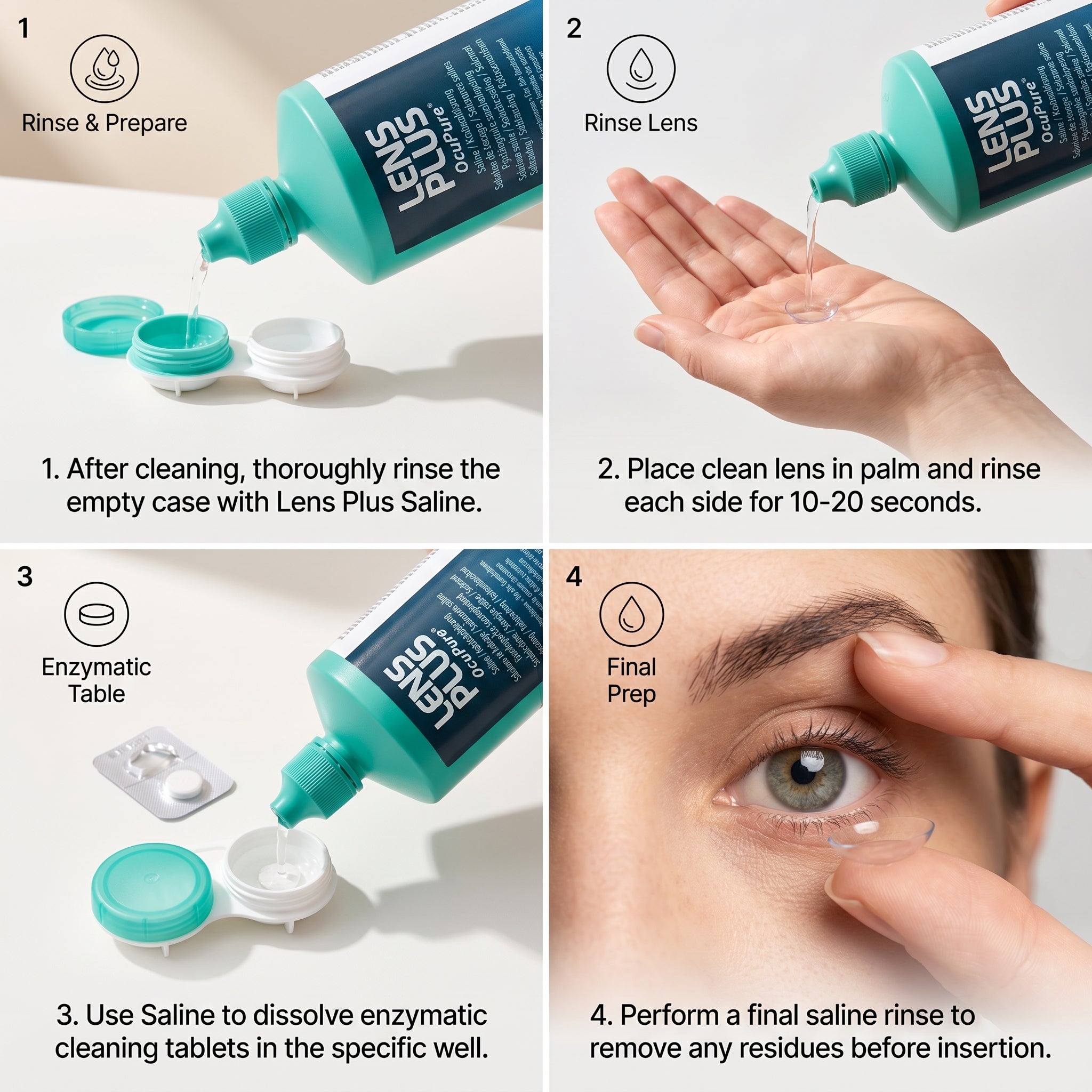 Lens Plus OcuPure Saline 360ml