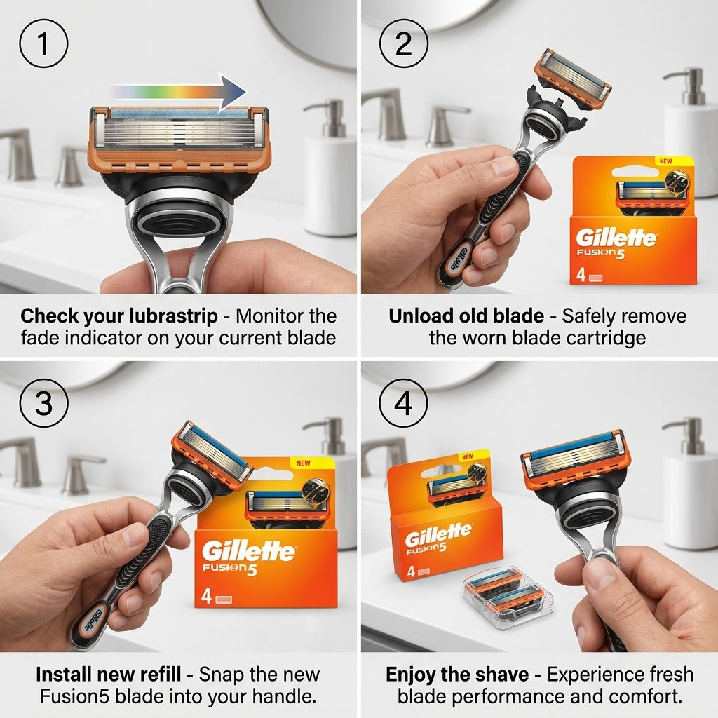 Gillette Fusion5 Razor Blade Refills 4 pack