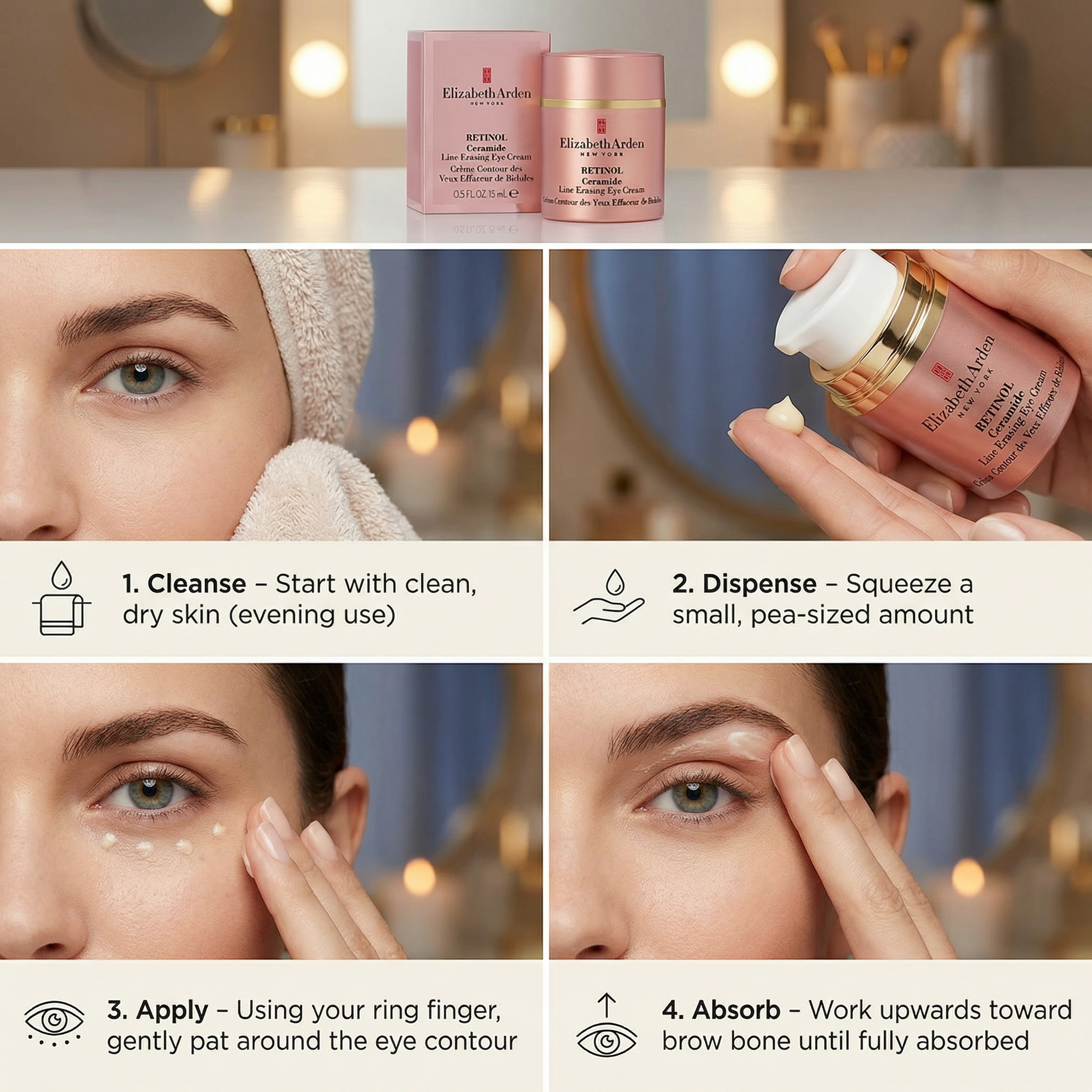Elizabeth Arden Retinol Ceramide Line Erasing Eye Cream 15ml