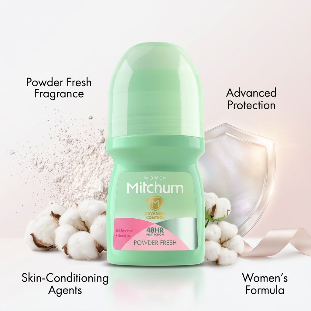 Mitchum Women Powder Fresh Roll On Deodorant 50ml