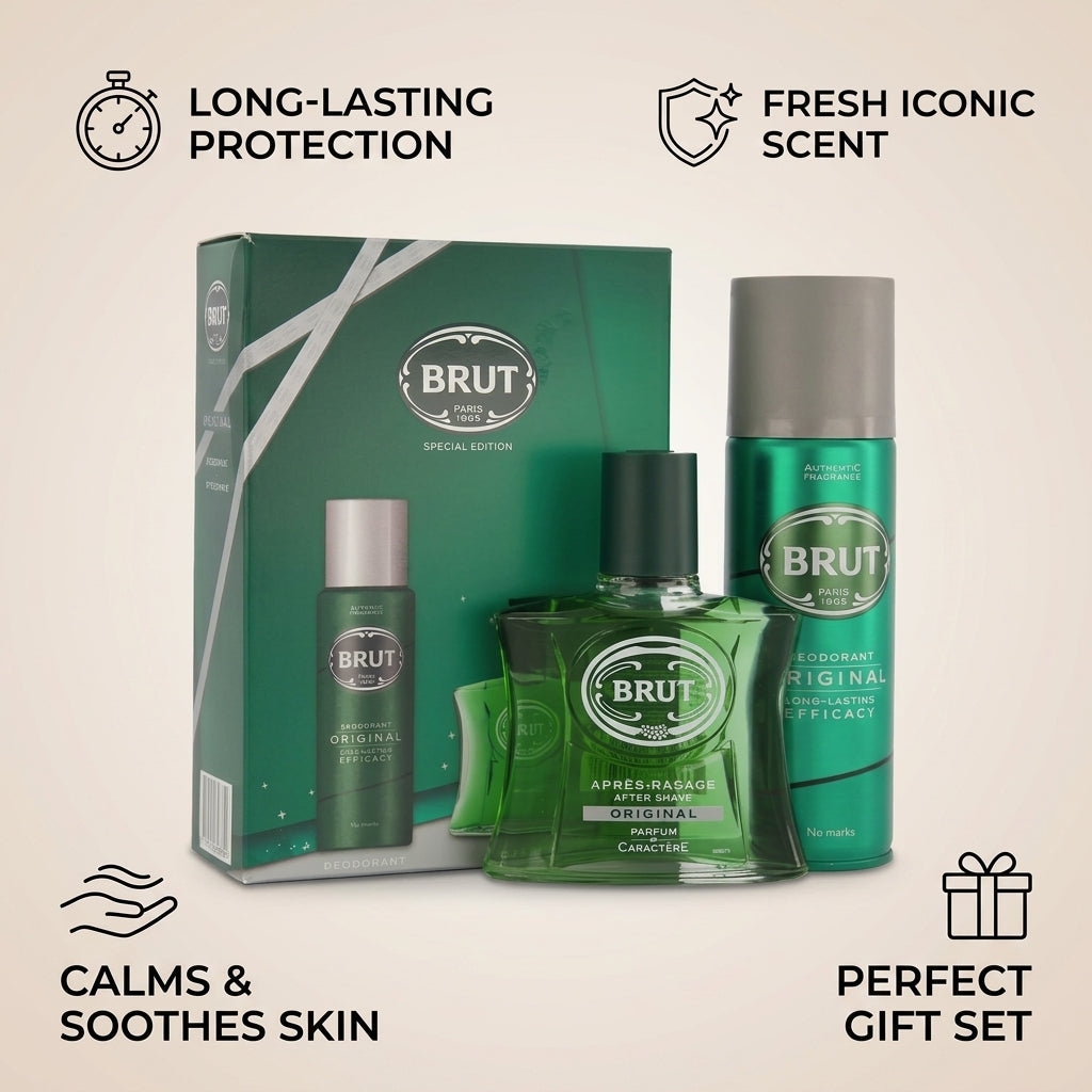 Brut Original Special Edition Aftershave + Deodorant Gift Set