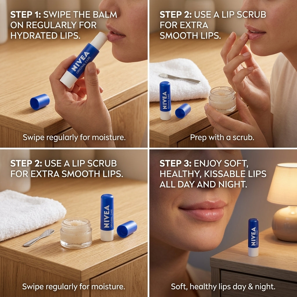 Nivea Original Care Caring Lip Balm 4.8g