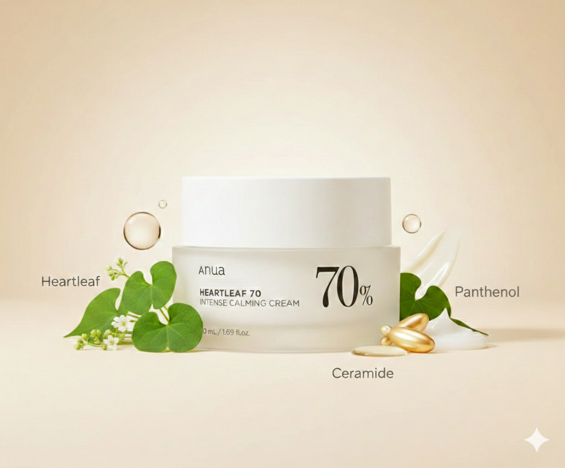 Anua heartleaf 70 intense calming cream 50ml