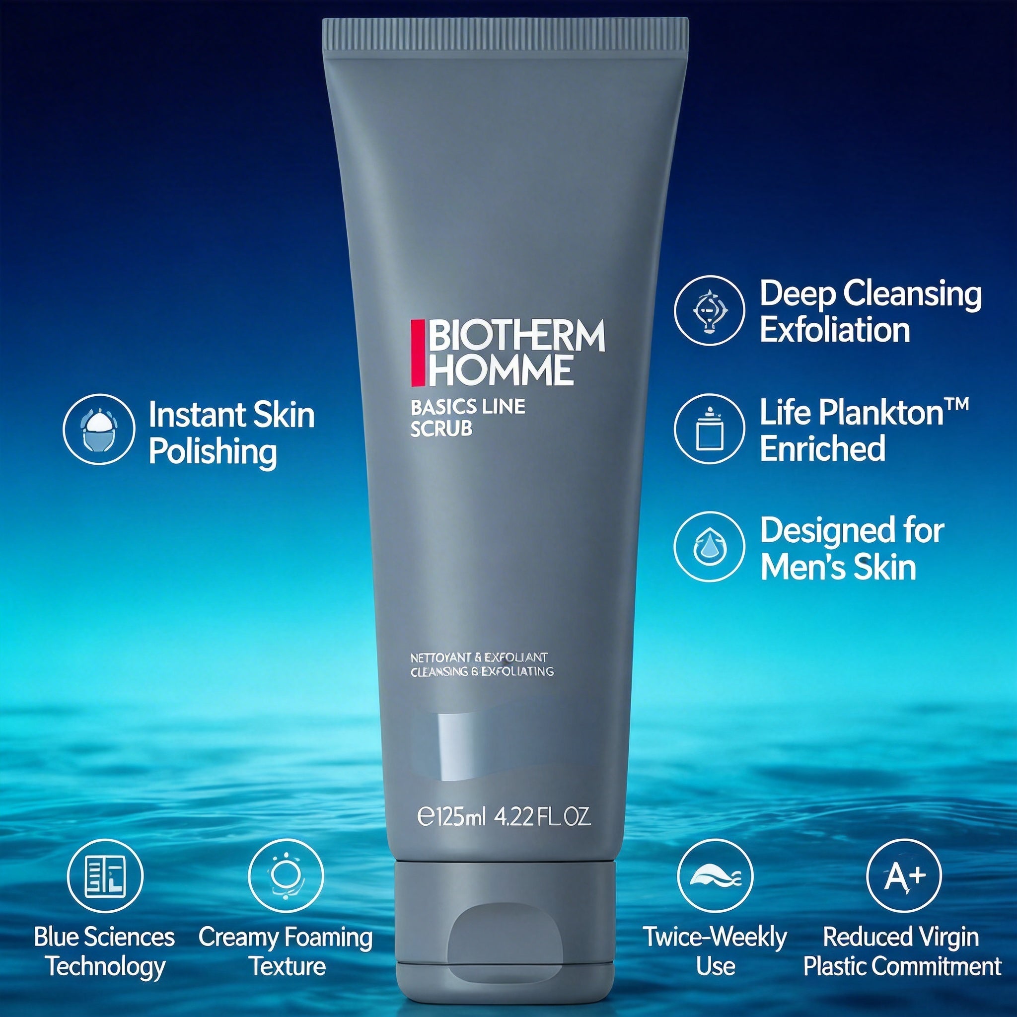 Biotherm Homme Basics Lines Scrub 125ml
