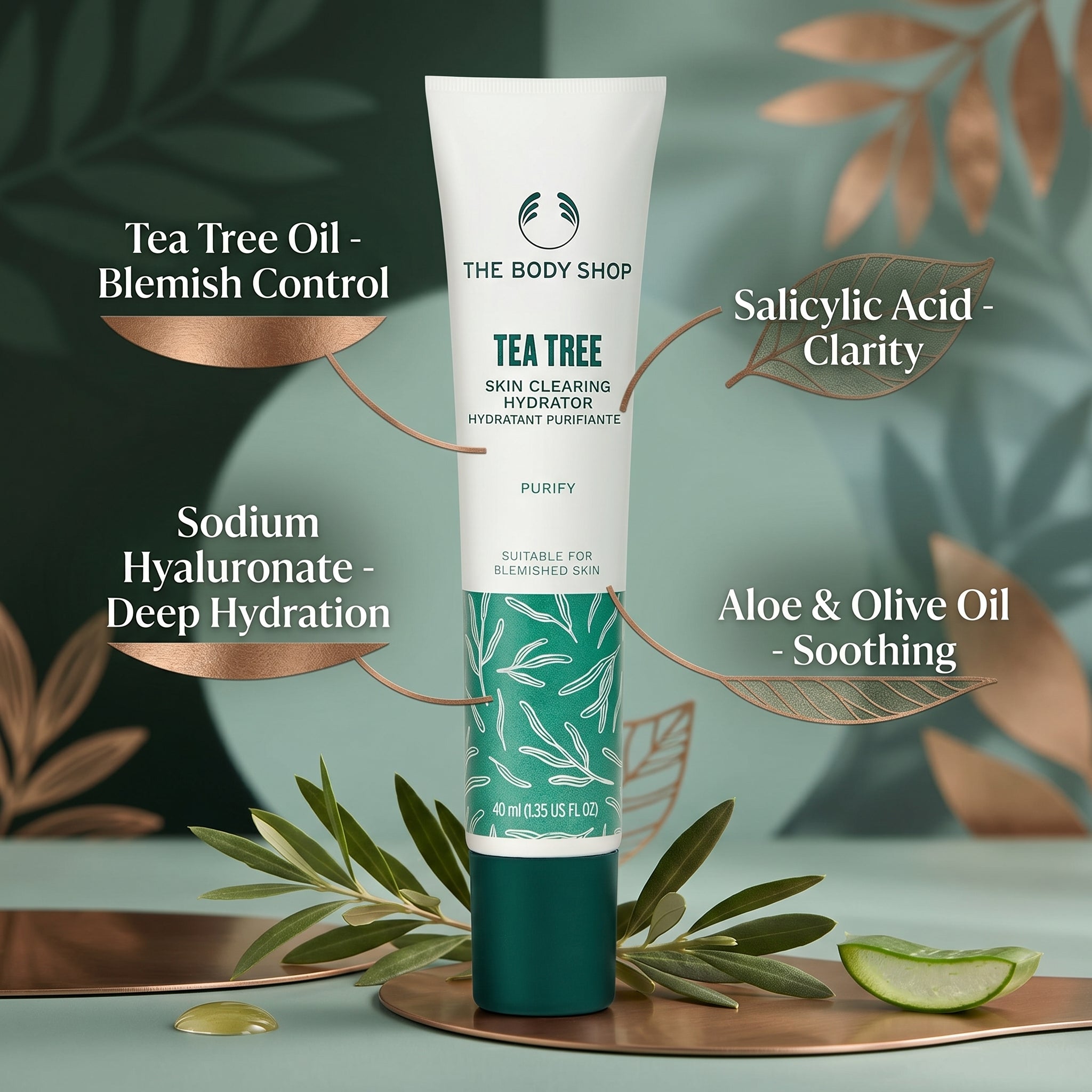 The Body Shop Tea Tree Skin Clearing Hydrator (40 ml)