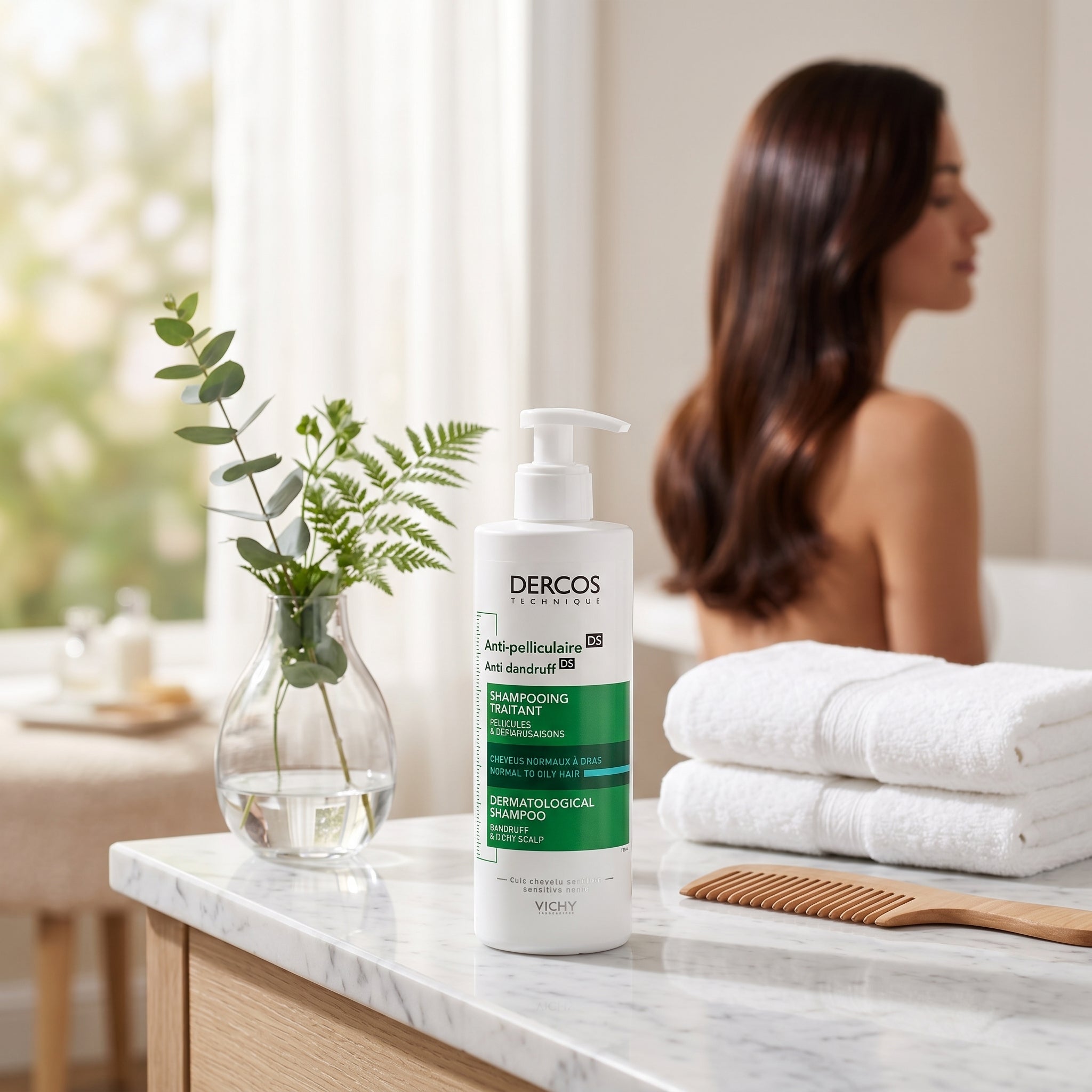 Vichy Dercos Anti-Dandruff Shampoo for Normal to Oily Hair 390ml
