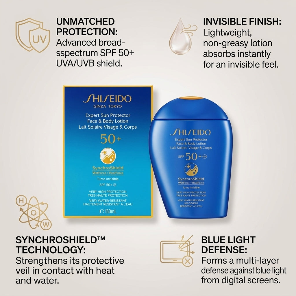 Shiseido Expert Sun Protector Face and Body Lotion SPF50+150ml